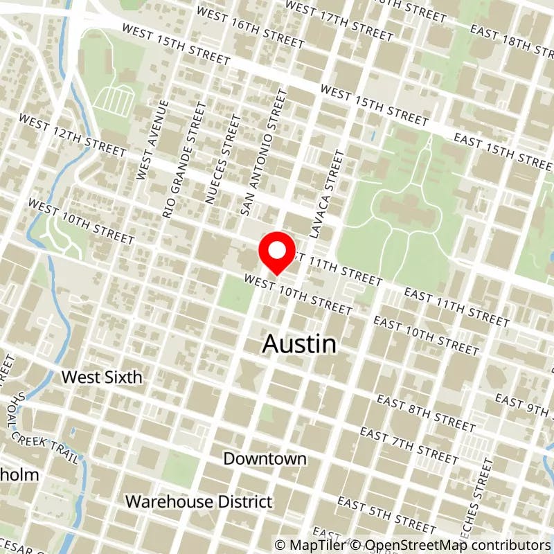 Map of Frank Erwin Center's location
