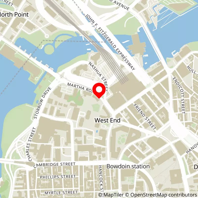 Map of TD Garden's location