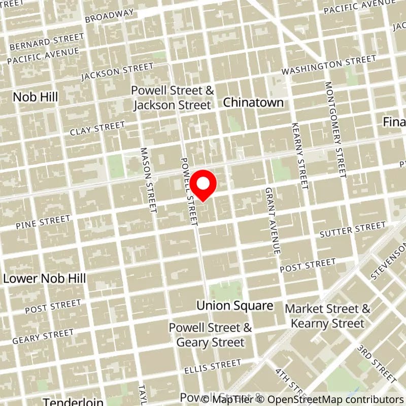 Map of SF Masonic Auditorium's location