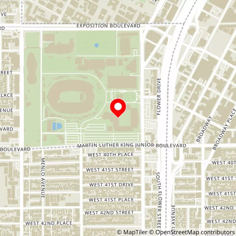 Map of BMO Stadium (formerly Banc of California Stadium)'s location