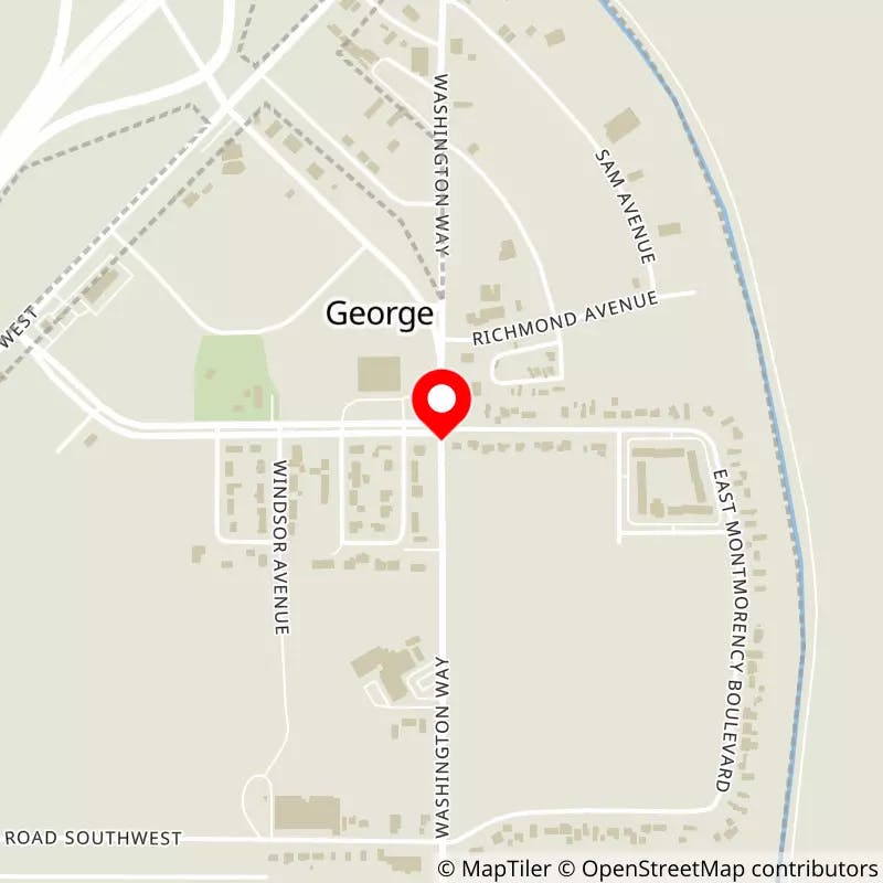Map of Gorge Amphitheatre's location