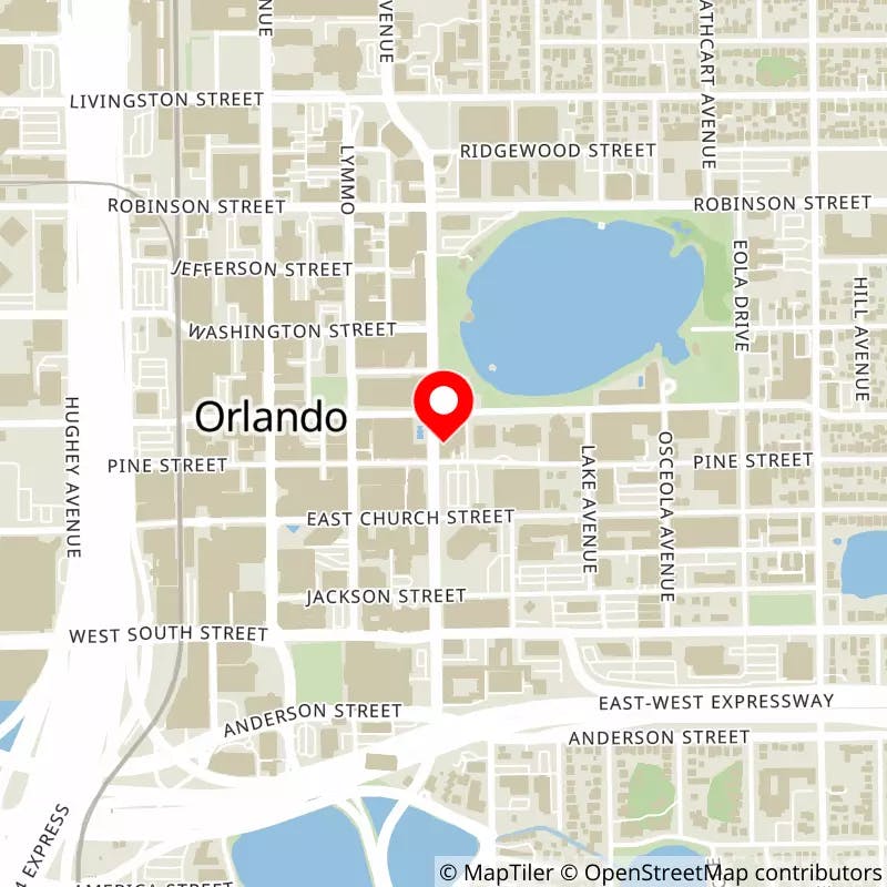 Map of Kia Center (formerly Amway Center)'s location