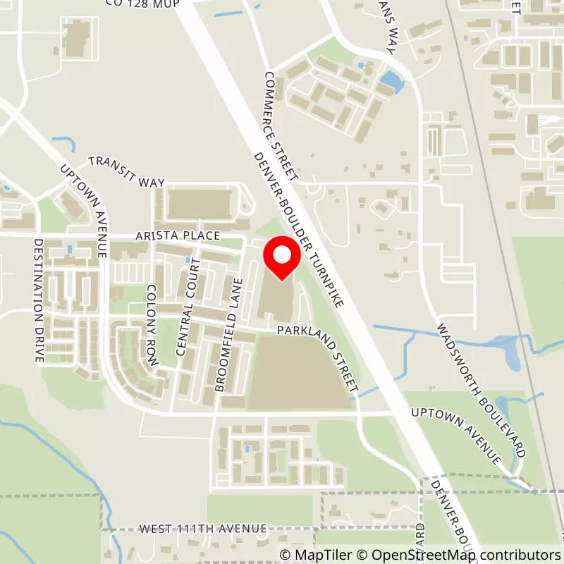 Map of 1STBANK Center's location