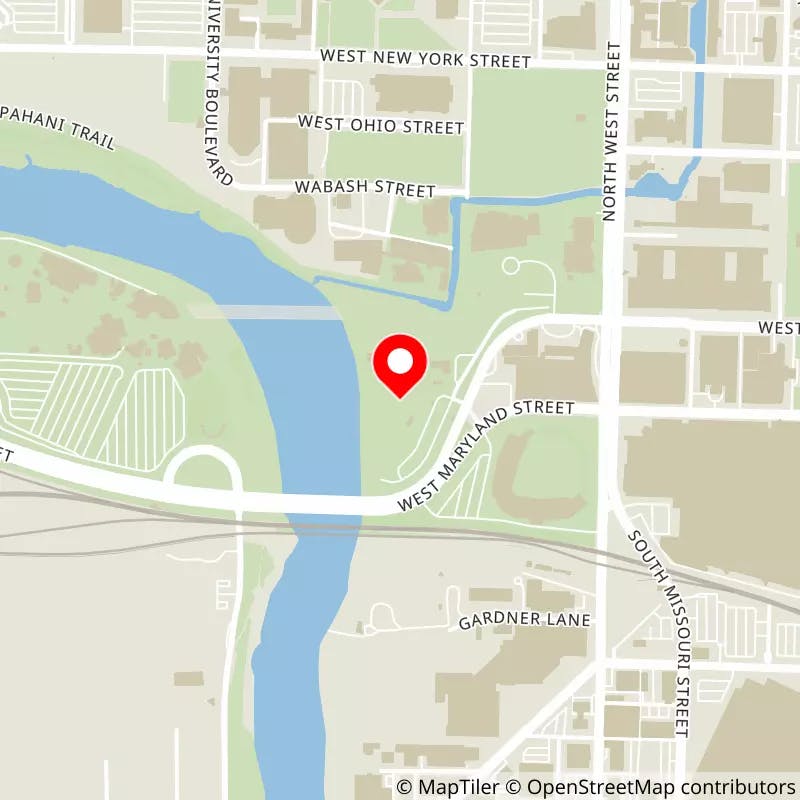 Map of Everwise Amphitheater at White River State Park (formerly TCU Amphitheater)'s location